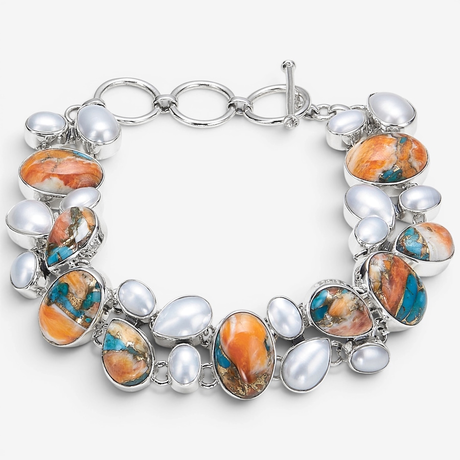 Image 116081_SOYWP.jpg, Product 116-081 / Price $899.99, Himalayan Gems Sterling Silver Gemstone Toggle Bracelet from Himalayan Gems on TSC.ca's Jewellery department