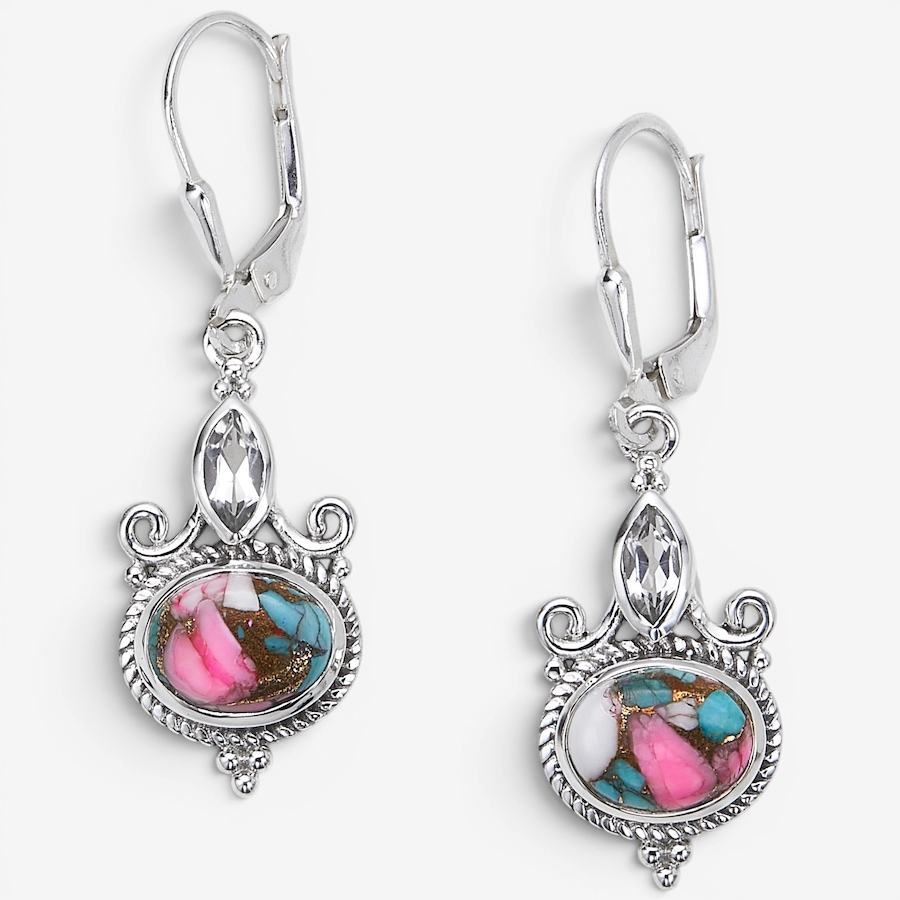 Image 116082_CCTWP.jpg, Product 116-082 / Price $179.99, Himalayan Gems Sterling Silver Gemstone Leverback Earrings from Himalayan Gems on TSC.ca's Jewellery department
