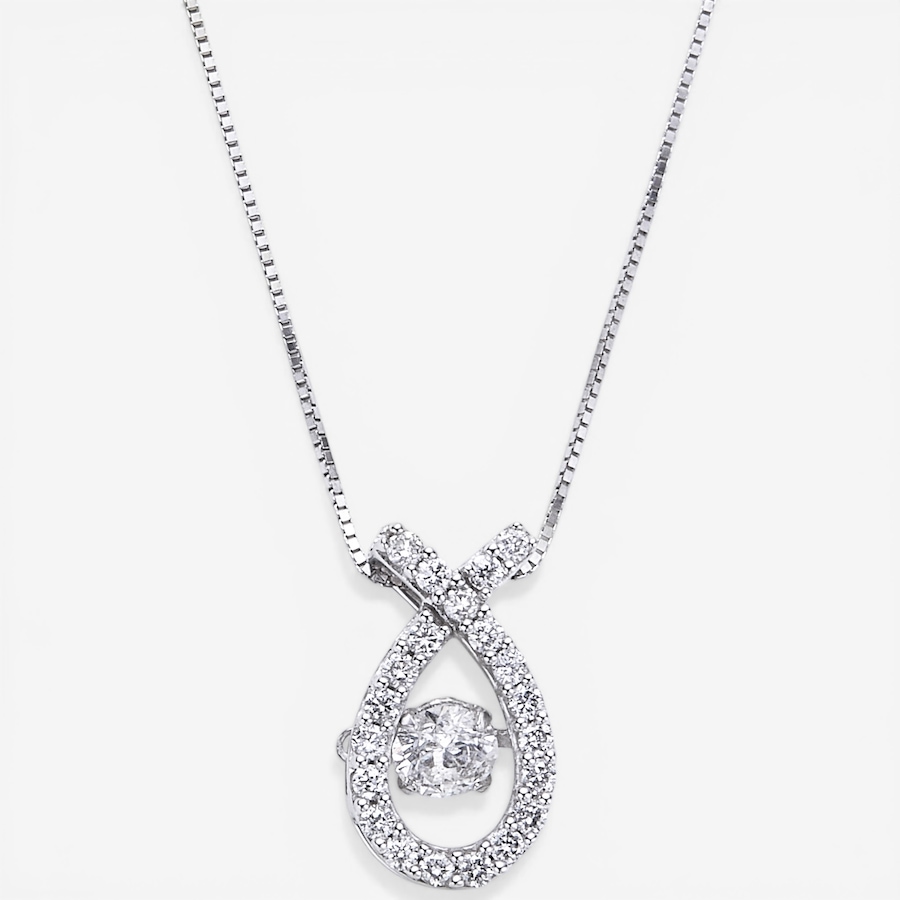 Image 116089.jpg, Product 116-089 / Price $1,299.99, 14K White Gold Diamond Dancing Pendant with Chain from The Vault on TSC.ca's Jewellery department
