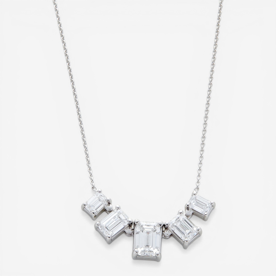 Image 116097.jpg, Product 116-097 / Price $3,999.99, EVERA Diamonds Couture Collection 14K White Gold Emerald Cut Diamond Necklace from Evera Diamonds on TSC.ca's Jewellery department