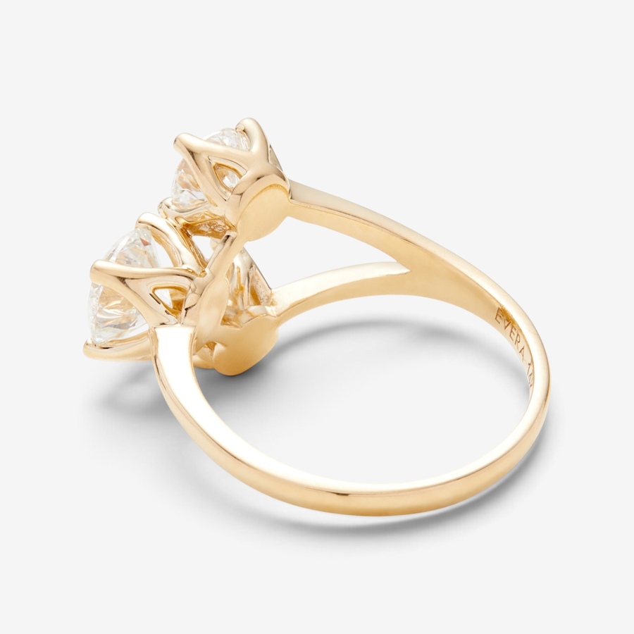 Image 116098_ALTMORE1.jpg, Product 116-098 / Price $2,499.99, EVERA Diamonds Couture Collection 14K Yellow Gold Off 3 Stone Diamond Ring from Evera Diamonds on TSC.ca's Jewellery department