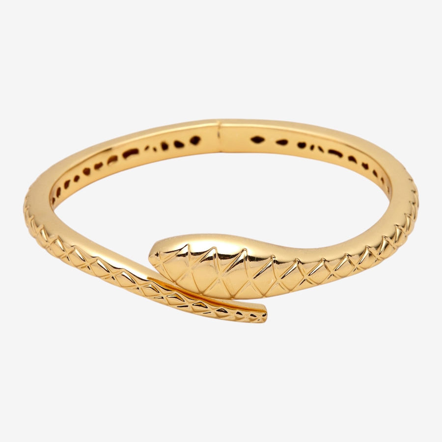 Image 116110_ALTMORE1.jpg, Product 116-110 / Price $249.99, Etrusca Gioielli 18K Yellow Gold Plate Snake Textured Bangle from Etrusca Jewellery on TSC.ca's Jewellery department
