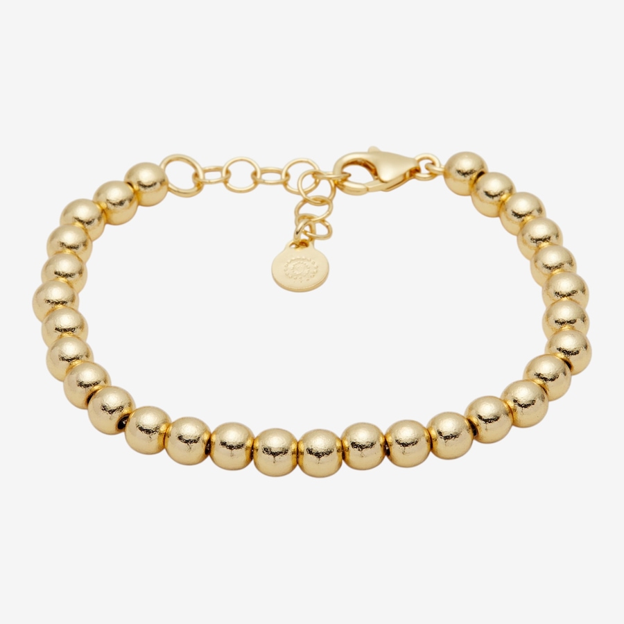Image 116115.jpg, Product 116-115 / Price $59.99, Etrusca Gioielli 18K Yellow Gold Plate Satin 6mm Bead Bracelet from Etrusca Jewellery on TSC.ca's Jewellery department
