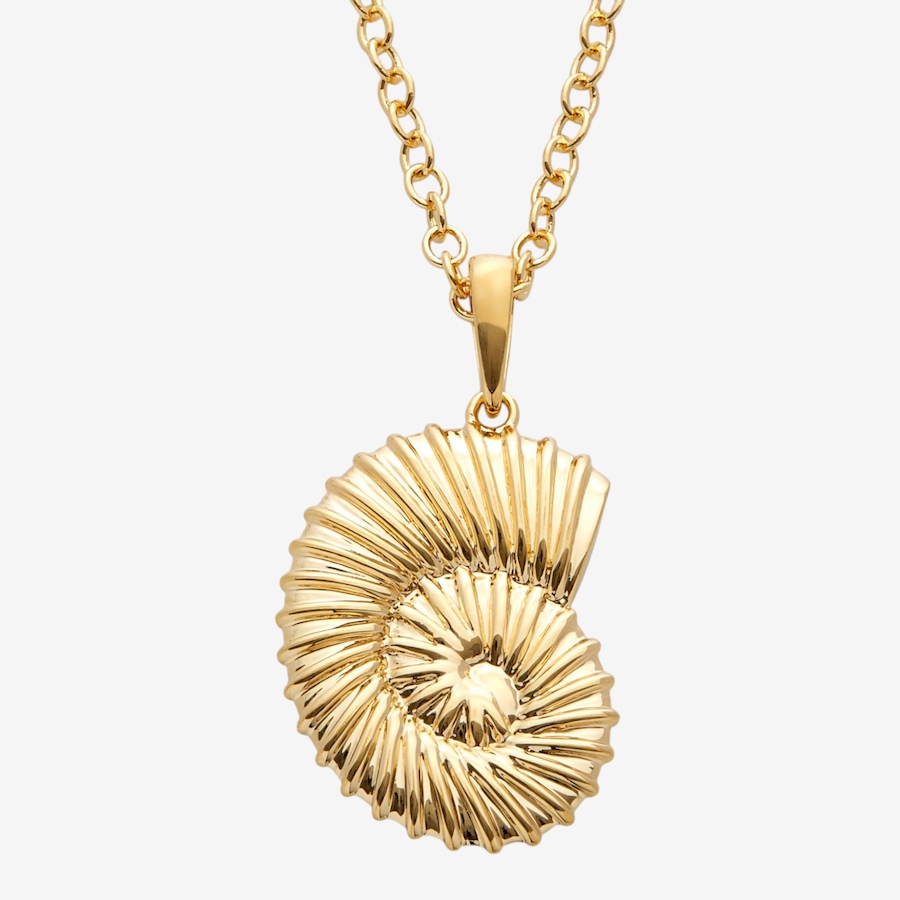 Image 116133.jpg, Product 116-133 / Price $139.99, Etrusca Gioielli 18K Yellow Gold Plate Shell Pendant Necklace from Etrusca Jewellery on TSC.ca's Jewellery department