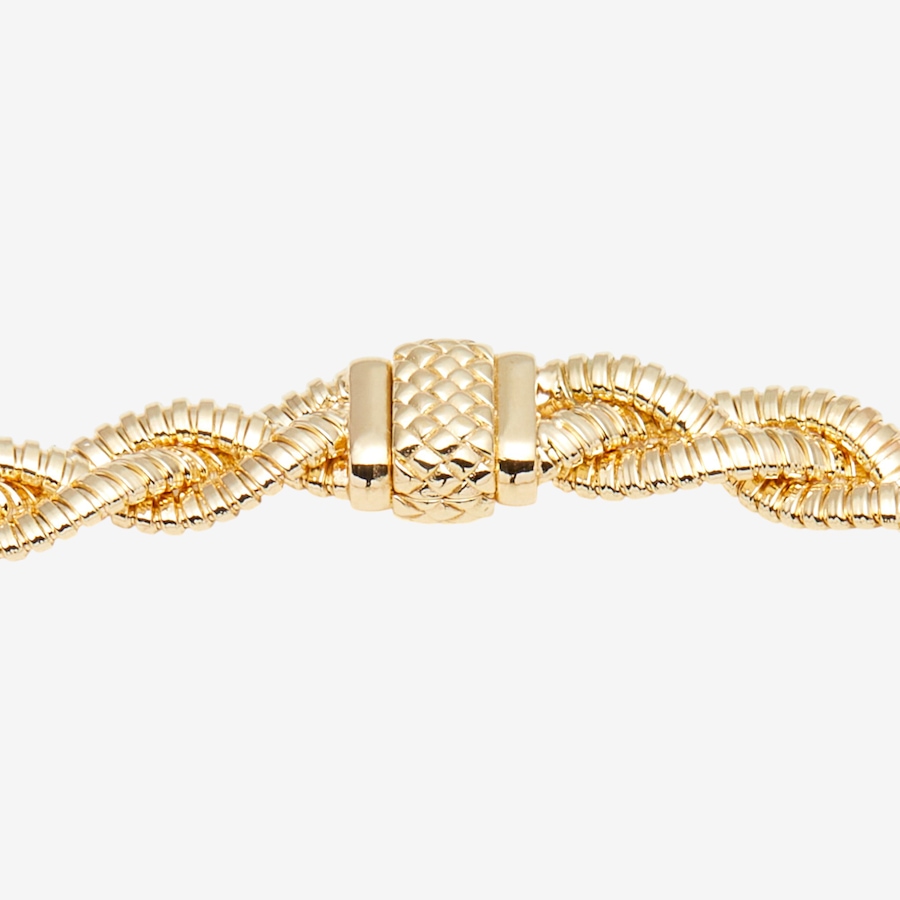 Image 116137_ALTMORE1.jpg, Product 116-137 / Price $299.99, Etrusca Gioielli 18K Yellow Gold Plate Braided Tubogas Necklace with Magnetic Clasp from Etrusca Jewellery on TSC.ca's Jewellery department