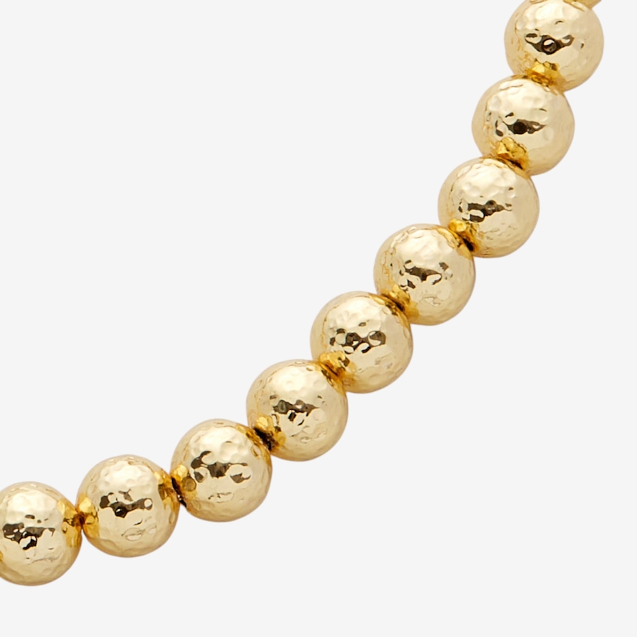 Image 116138_ALTMORE1.jpg, Product 116-138 / Price $179.99, Etrusca Gioielli 18K Yellow Gold Plate Hammered 8mm Bead Choker Necklace from Etrusca Jewellery on TSC.ca's Jewellery department