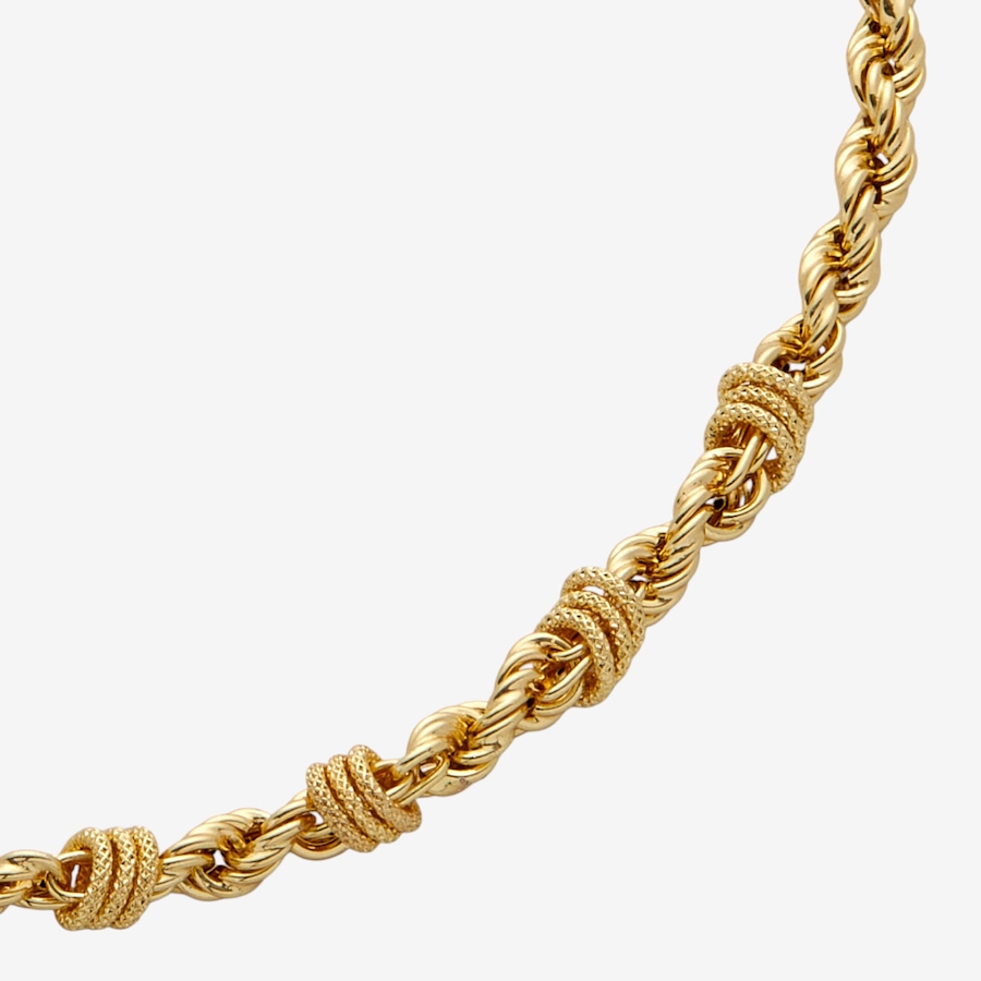 Image 116141_ALTMORE1.jpg, Product 116-141 / Price $179.99, Etrusca Gioielli 18K Yellow Gold Plate Polish Textured Fancy Rope Necklace from Etrusca Jewellery on TSC.ca's Jewellery department
