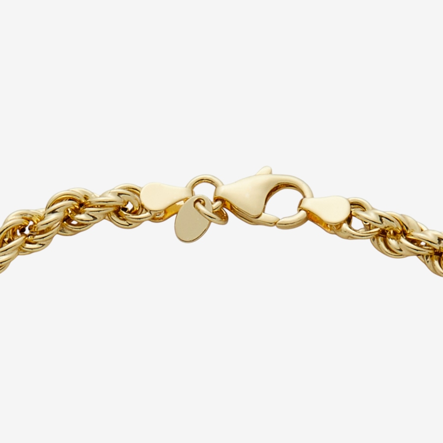 Image 116141_ALTMORE2.jpg, Product 116-141 / Price $179.99, Etrusca Gioielli 18K Yellow Gold Plate Polish Textured Fancy Rope Necklace from Etrusca Jewellery on TSC.ca's Jewellery department