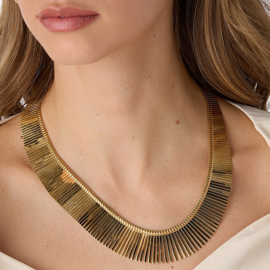 Image 116145_ALTMORE3.jpg, Product 116-145 / Price $199.99, Etrusca Gioielli 18K Yellow Gold Plate Graduated Cleopatra Necklace from Etrusca Jewellery on TSC.ca's Jewellery department