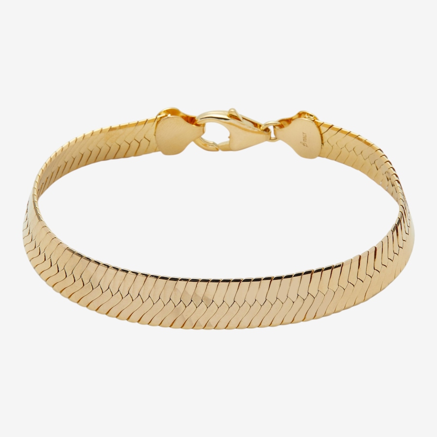 Image 116148.jpg, Product 116-148 / Price $99.99, Etrusca Gioinelli 18K Yellow Gold Plate Herringbone Bracelet from Etrusca Jewellery on TSC.ca's Jewellery department