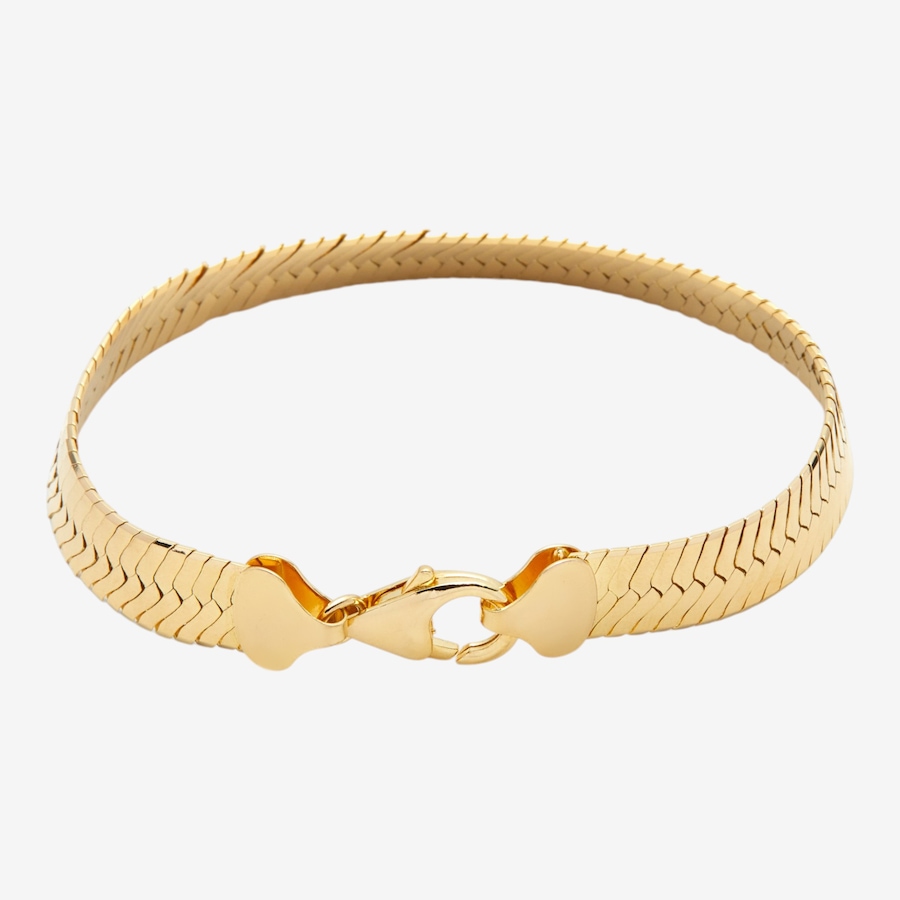 Image 116148_ALTMORE1.jpg, Product 116-148 / Price $99.99, Etrusca Gioinelli 18K Yellow Gold Plate Herringbone Bracelet from Etrusca Jewellery on TSC.ca's Jewellery department