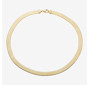 Etrusca Gioielli 18K Yellow Gold Plate Herringbone 100 Necklace