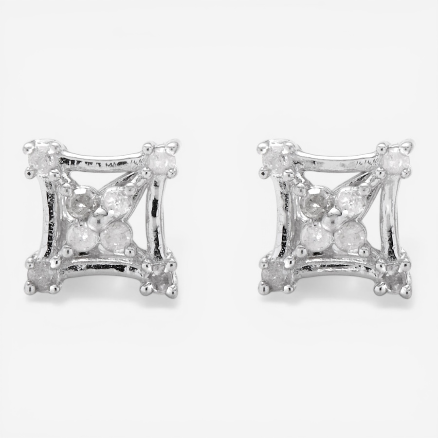 Image 116158_ALTMORE1.jpg, Product 116-158 / Price $89.99, Colours of Diamonds Sterling Silver Diamond Earrings from Colours of Diamonds on TSC.ca's Jewellery department
