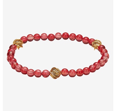  Amber Extraordinaire Sterling Silver Amber Swirl Stretch Bracelet