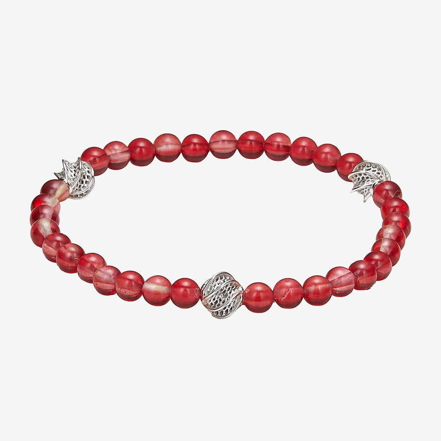 Image 116166_RSI.jpg, Product 116-166 / Price $79.99, Amber Extraordinaire Sterling Silver Amber Swirl Stretch Bracelet from Amber Extraordinaire on TSC.ca's Jewellery department