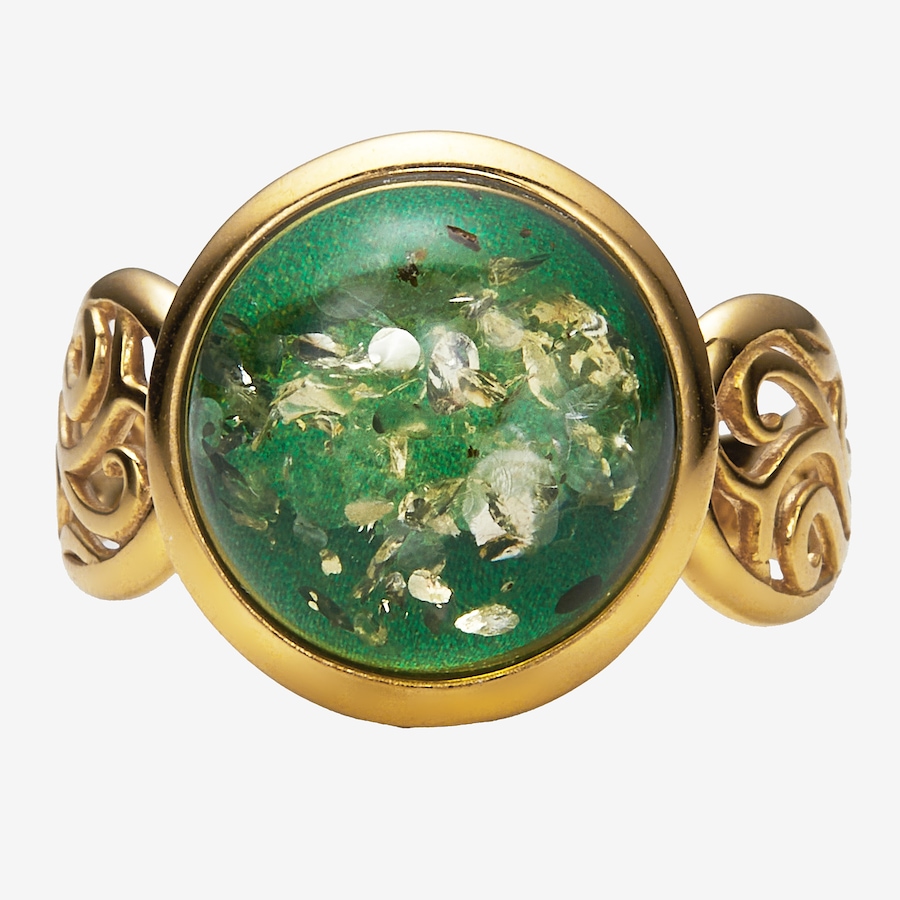 Image 116168_GRNGP.jpg, Product 116-168 / Price $99.99, Amber Extraordinaire Sterling Silver Amber Round Cabachon Ring from Amber Extraordinaire on TSC.ca's Jewellery department