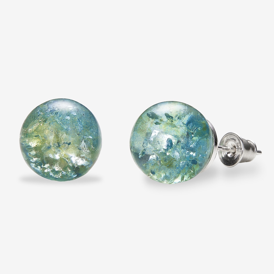 Image 116232_BLU.jpg, Product 116-232 / Price $69.99, Amber Extraordinaire Sterling Silver Amber Ball Stud 12mm Earrings from Amber Extraordinaire on TSC.ca's Jewellery department