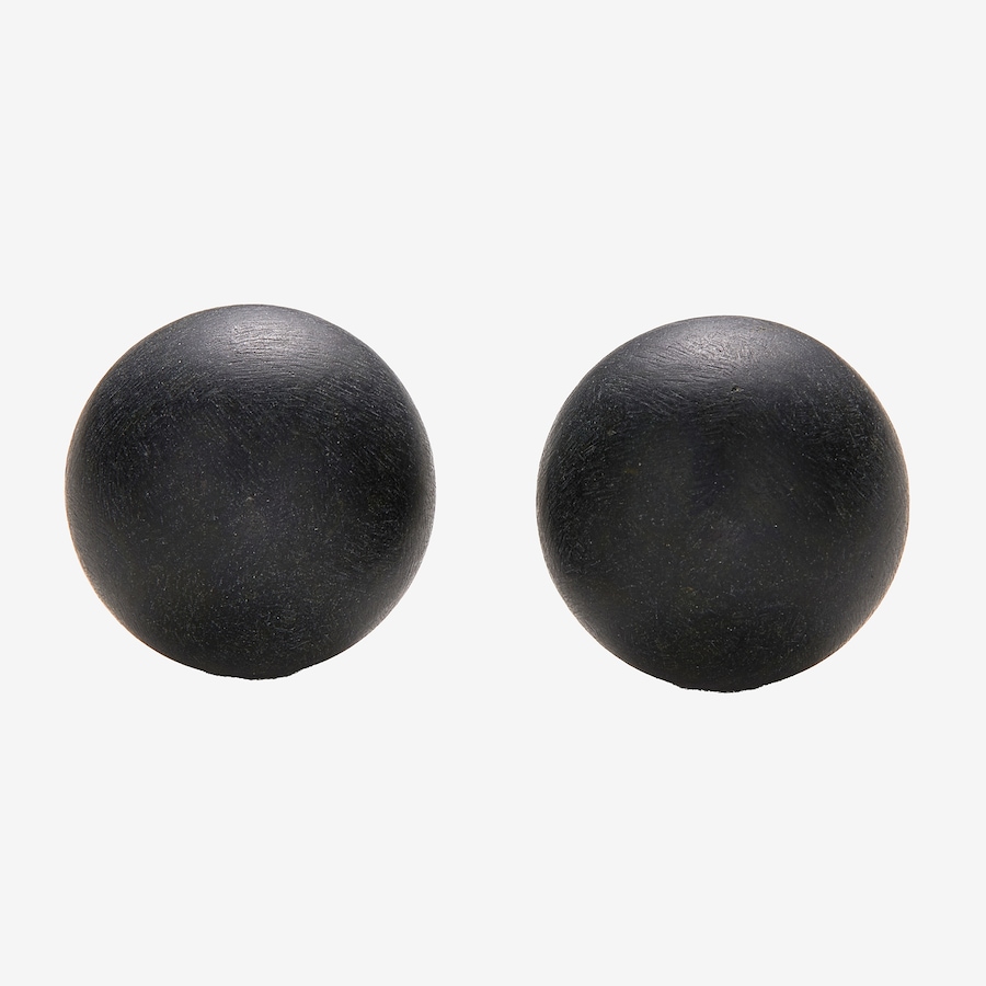 Image 116233_BLK.jpg, Product 116-233 / Price $89.99, Amber Extraordinaire Sterling Silver Amber Ball Stud 15mm Earrings from Amber Extraordinaire on TSC.ca's Jewellery department