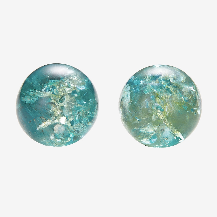 Image 116233_BLU.jpg, Product 116-233 / Price $89.99, Amber Extraordinaire Sterling Silver Amber Ball Stud 15mm Earrings from Amber Extraordinaire on TSC.ca's Jewellery department