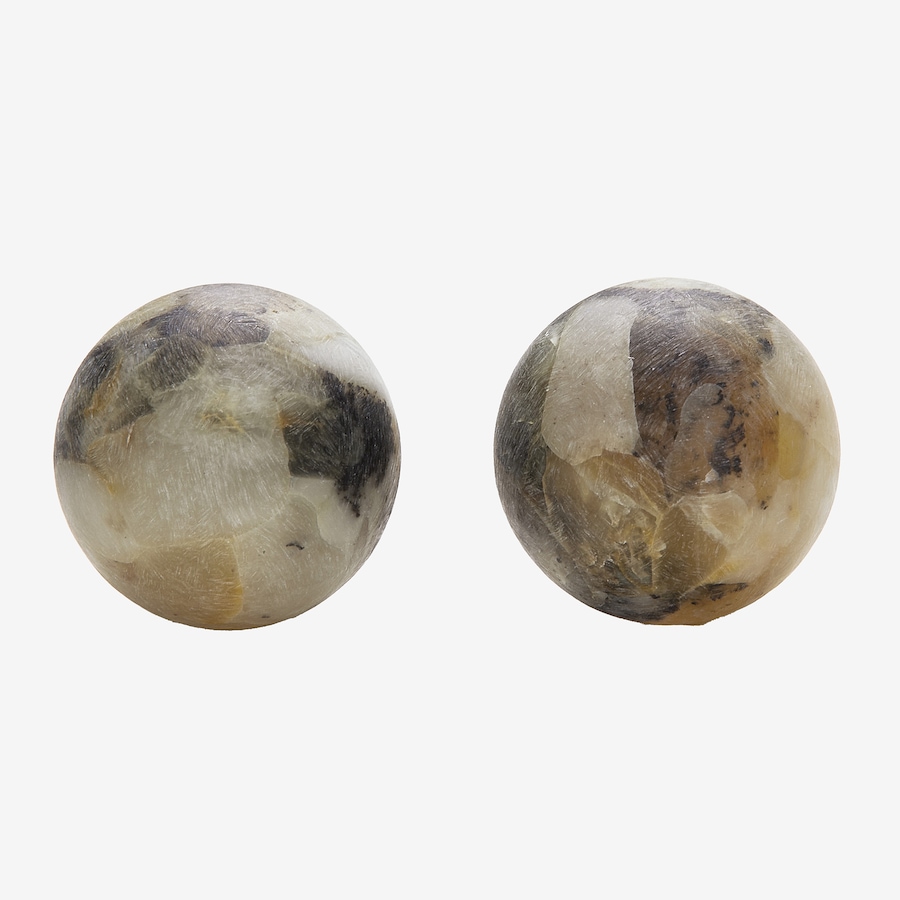 Image 116233_MRBL.jpg, Product 116-233 / Price $89.99, Amber Extraordinaire Sterling Silver Amber Ball Stud 15mm Earrings from Amber Extraordinaire on TSC.ca's Jewellery department