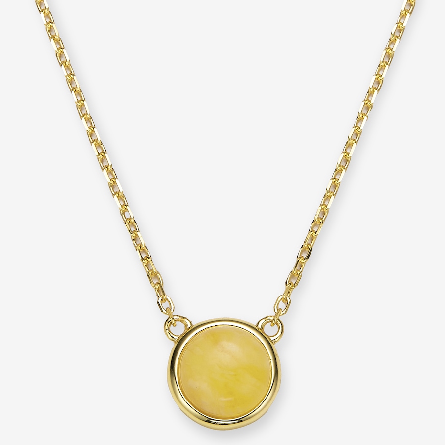 Image 116237.jpg, Product 116-237 / Price $69.99, Amber Extraordinaire Sterling Silver Round Amber Solitaire Necklace from Amber Extraordinaire on TSC.ca's Jewellery department