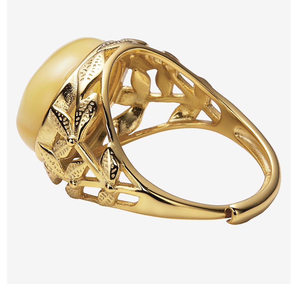 Image 116238_ALTMORE1.jpg, Product 116-238 / Price $99.99, Amber Extraordinaire Sterling Silver Amber East West Ring from Amber Extraordinaire on TSC.ca's Jewellery department