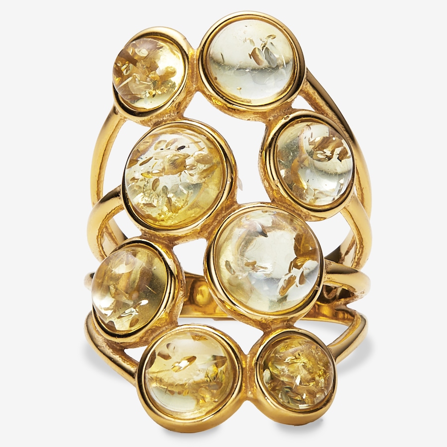 Image 116241_LEMGP.jpg, Product 116-241 / Price $129.99, Amber Extraordinaire Sterling Silver Multi Stone Amber Ring from Amber Extraordinaire on TSC.ca's Jewellery department