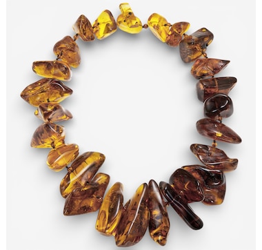 Amber Extraordinaire Artisan Collection Large Nugget Necklace