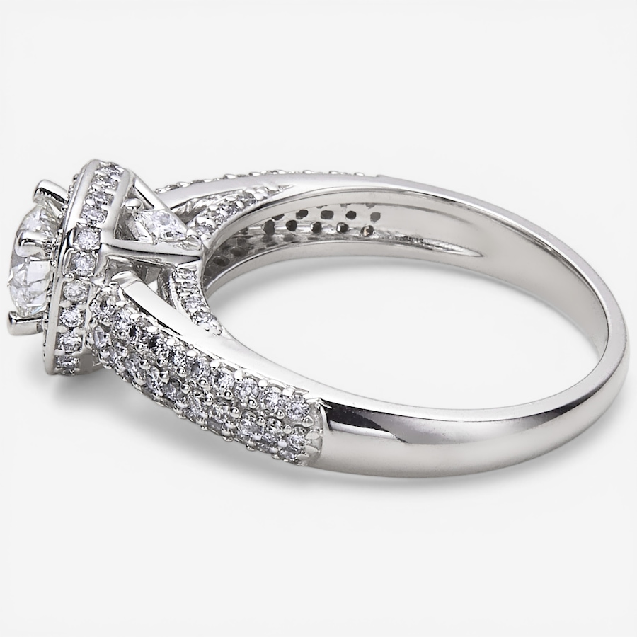 Image 116280_ALTMORE1.jpg, Product 116-280 / Price $7,599.99, 19K White Gold 1.18ctw Cushion Shape Diamond Halo Ring from The Vault on TSC.ca's Jewellery department