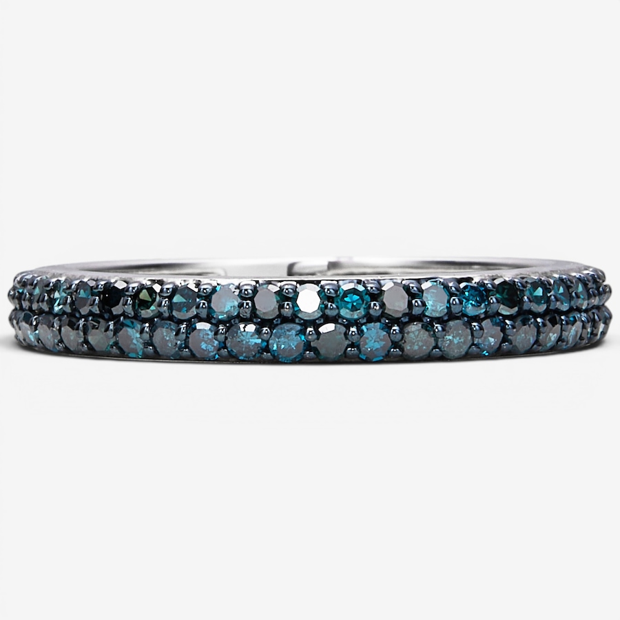 Image 116309_WGBLU.jpg, Product 116-309 / Price $929.99, 14K Gold 1.00 ctw Coloured Diamond Eternity Band from Diamond Show on TSC.ca's Jewellery department