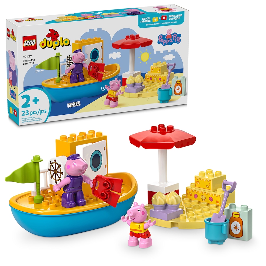 Image 116348.jpg, Product 116-348 / Price $39.99, LEGO® DUPLO® Peppa Pig Boat Trip Toy (10432) from Lego on TSC.ca's Toys & Hobbies department