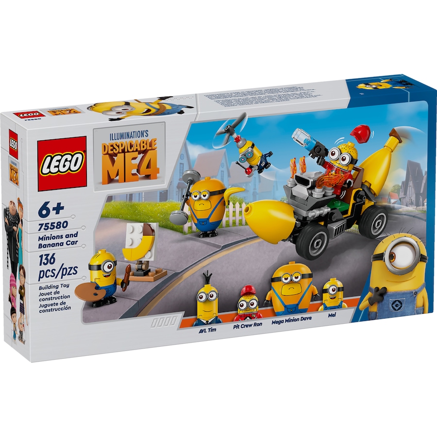 Image 116395_ALTMORE2.jpg, Product 116-395 / Price $32.99, LEGO® Despicable Me 4 Minions and Banana Car (75580) from Lego on TSC.ca's Toys & Hobbies department