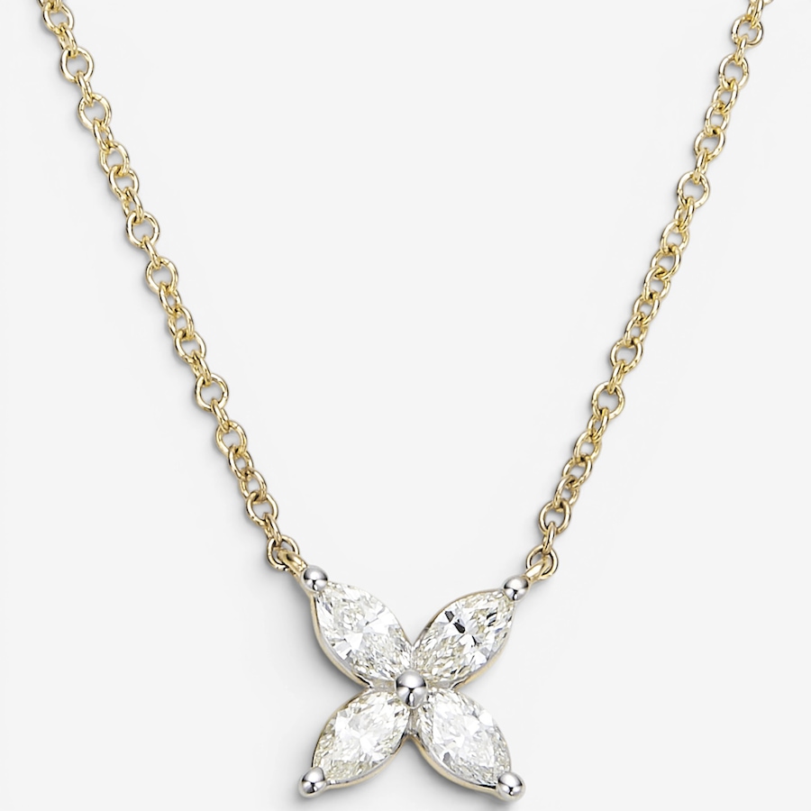Image 116419_YGL.jpg, Product 116-419 / Price $1,799.99, 14K Gold Marquise Shape Diamond Pendant Necklace from Diamond Show on TSC.ca's Jewellery department