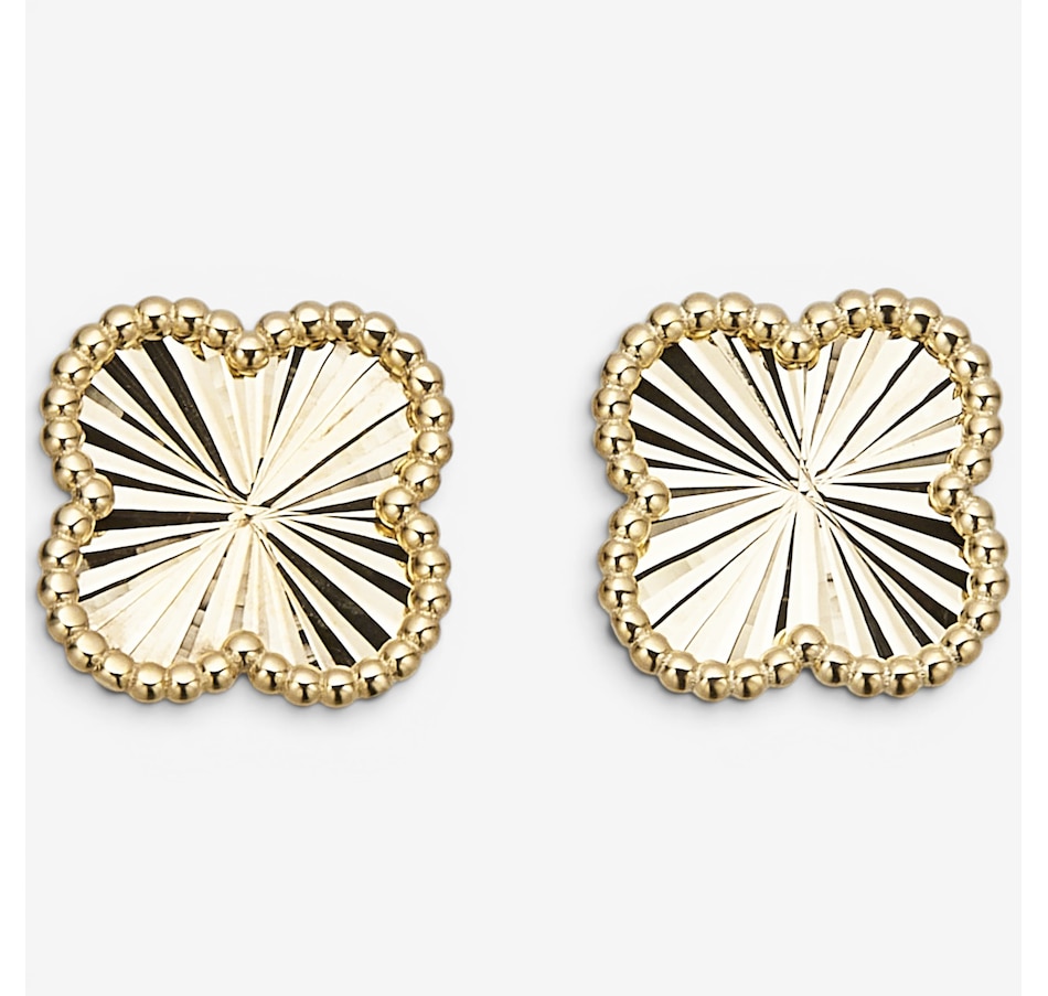 Image 116421_CVR.jpg, Product 116-421 / Price $439.99, Stefano Oro 14K Yellow Gold Shaped Stud Earrings from Stefano Oro on TSC.ca's Jewellery department