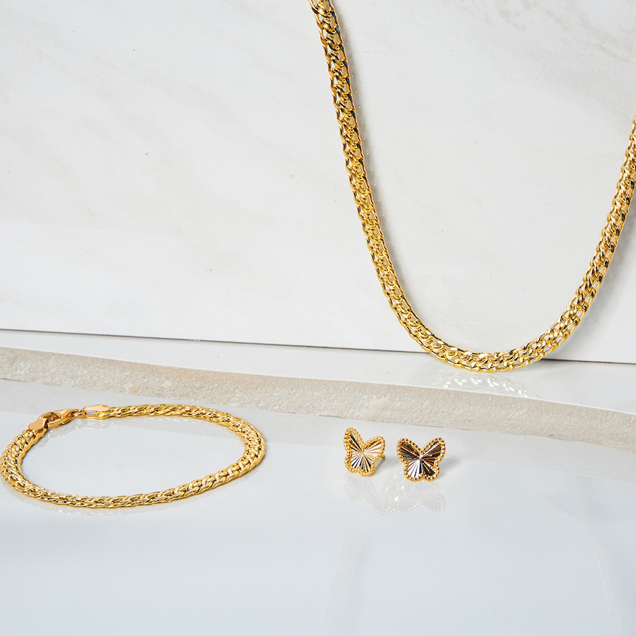 Image 116423_ALTMORE100.jpg, Product 116-423 / Price $989.99 - $1,099.99, Stefano Oro 14K Yellow Gold Regina Bismark Bracelet from Stefano Oro on TSC.ca's Jewellery department