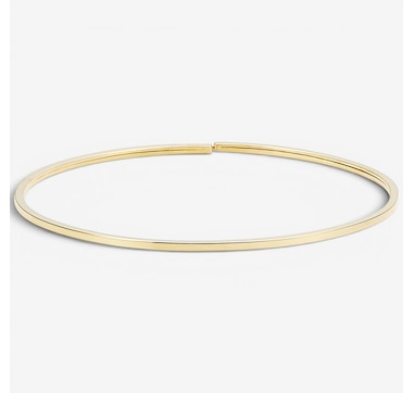 Stefano Oro 14K Yellow Gold d'Oro Oval Bangle with Titanium Wire Inside