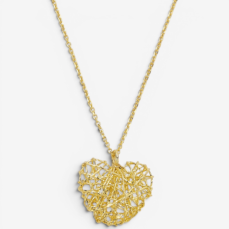 Image 116430.jpg, Product 116-430 / Price $799.99, Stefano Oro 14K Yellow Gold Filo D'Oro Collection Heart Orbit Necklace from Stefano Oro on TSC.ca's Jewellery department