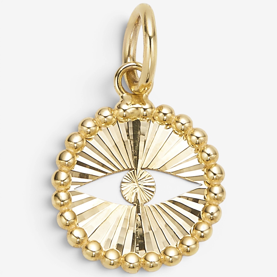 Image 116432.jpg, Product 116-432 / Price $399.99, Stefano Oro 14K Yellow Gold Evil Eye Disc Pendant from Stefano Oro on TSC.ca's Jewellery department