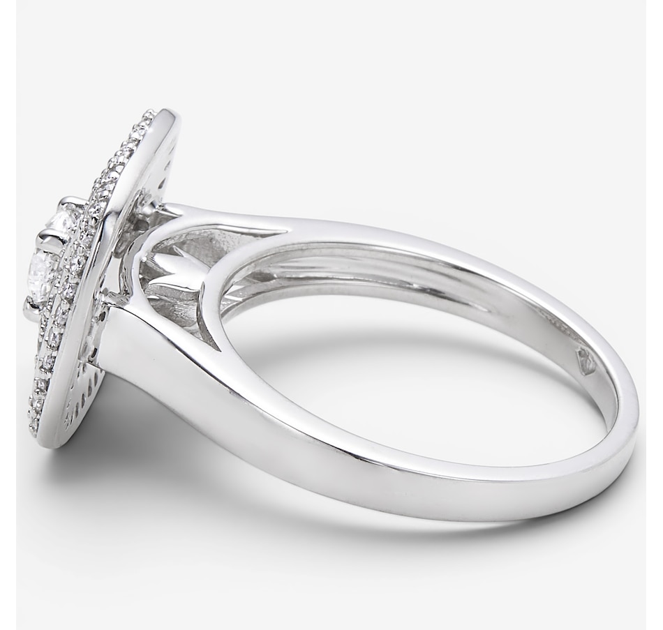 Image 116449_ALTMORE1.jpg, Product 116-449 / Price $2,599.99, 14K White Gold Cushion Shape Halo Diamond Ring from The Vault on TSC.ca's Jewellery department
