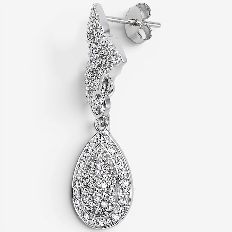 Image 116454_ALTMORE1.jpg, Product 116-454 / Price $1,599.33, 14K White Gold Diamond Pear Shape Drop Earrings from The Vault on TSC.ca's Jewellery department