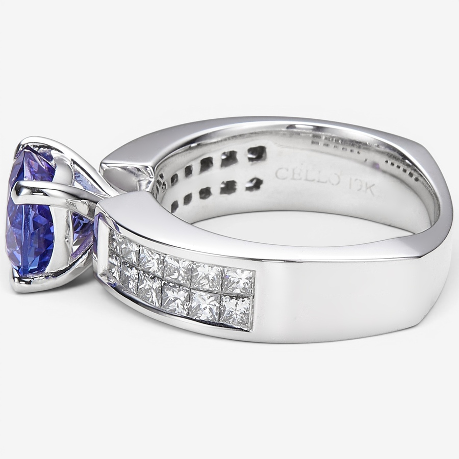 Image 116458_ALTMORE1.jpg, Product 116-458 / Price $9,399.99, 19K White Gold Tanzanite Solitaire & Diamond Ring from The Vault on TSC.ca's Jewellery department