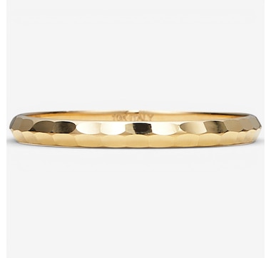 Trugold 10K Yellow Gold Baguette Ring