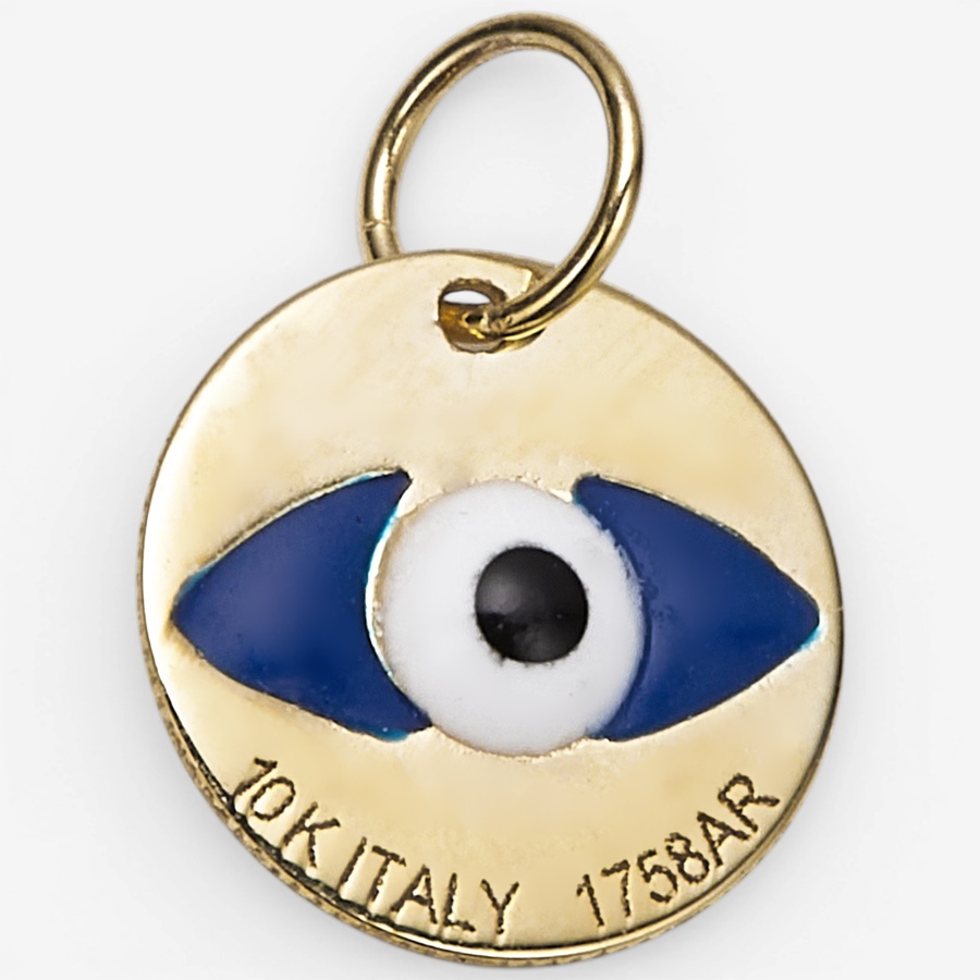 Image 116471.jpg, Product 116-471 / Price $99.99, Trugold 10K Yellow Gold Cut Out Evil Eye Charm from TruGold on TSC.ca's Jewellery department