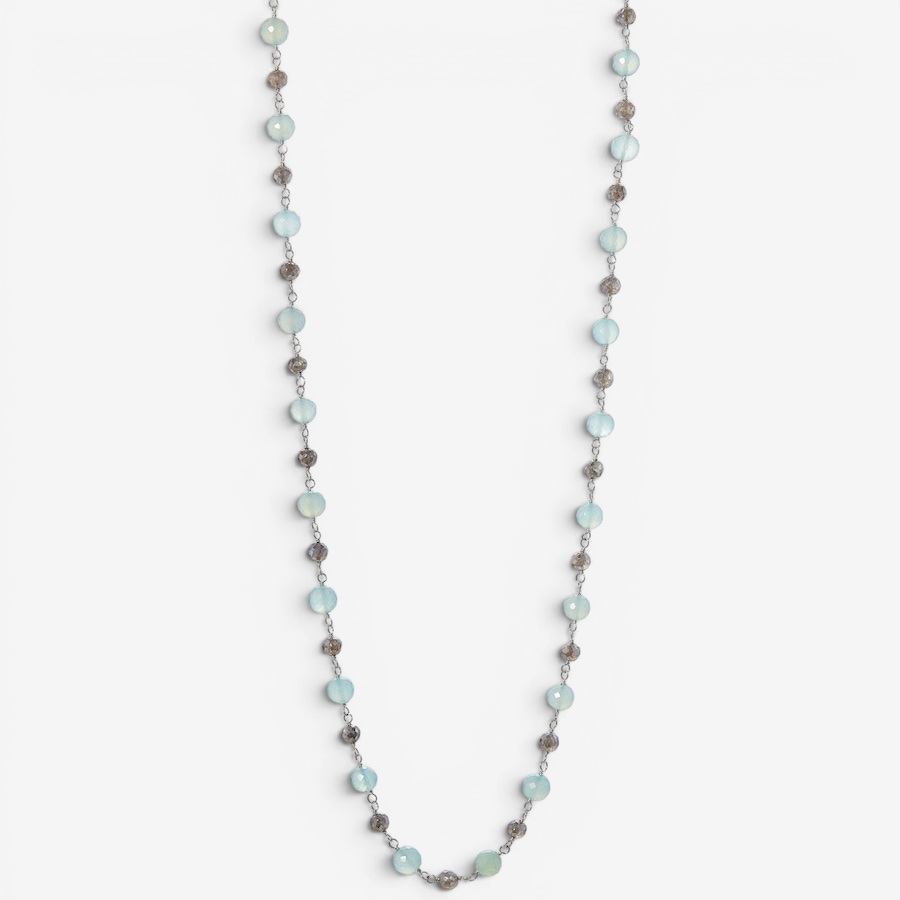 Image 116478.jpg, Product 116-478 / Price $399.99,  Roz Kwan Sterling Silver Round Faceted Chalcedony And Labradorite Necklace from Roz Kwan Jewellery Collection on TSC.ca's Jewellery department