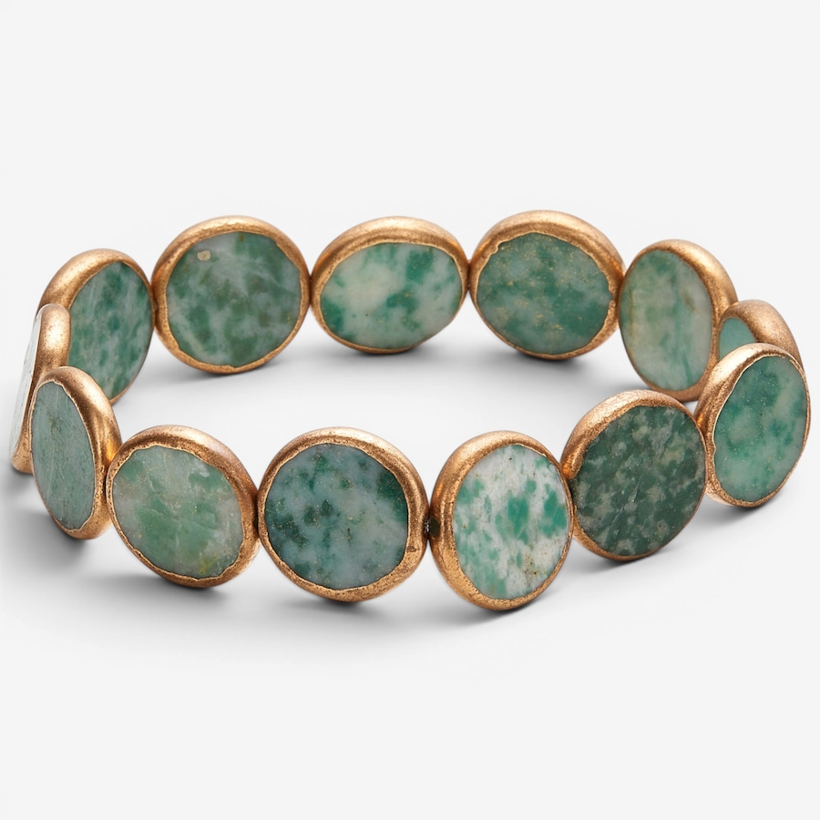 Image 116507_GRATN.jpg, Product 116-507 / Price $69.99, Roz Kwan Gemstone With Copper Edge Stretch Bracelet from Roz Kwan Jewellery Collection on TSC.ca's Jewellery department