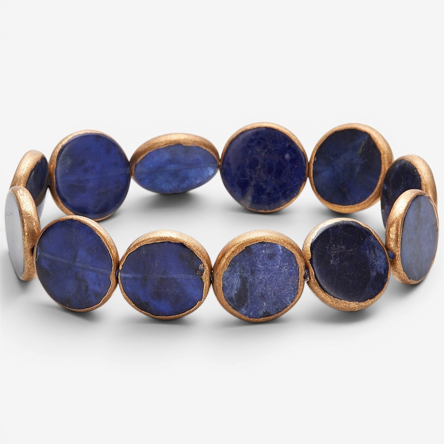 Image 116507_SDL.jpg, Product 116-507 / Price $69.99, Roz Kwan Gemstone With Copper Edge Stretch Bracelet from Roz Kwan Jewellery Collection on TSC.ca's Jewellery department