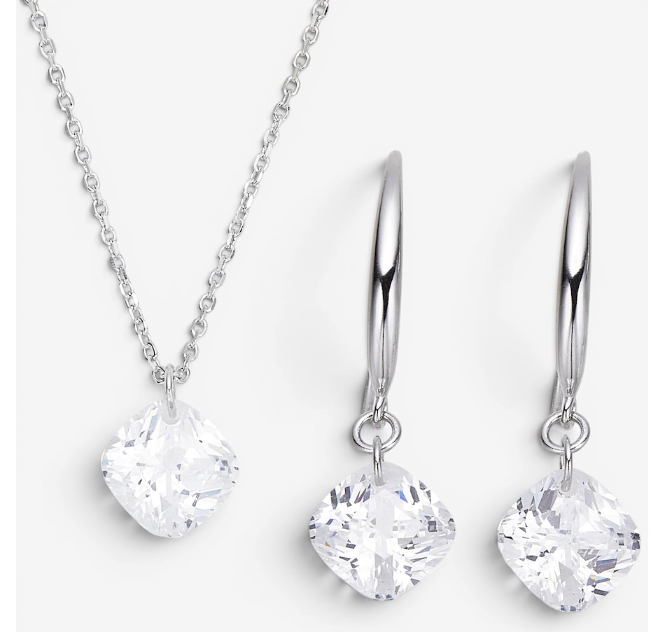 Image 116510_CUSRH.jpg, Product 116-510 / Price $119.99, Diamonelle Sterling Silver Pendant & Earrings Set from Diamonelle on TSC.ca's Jewellery department