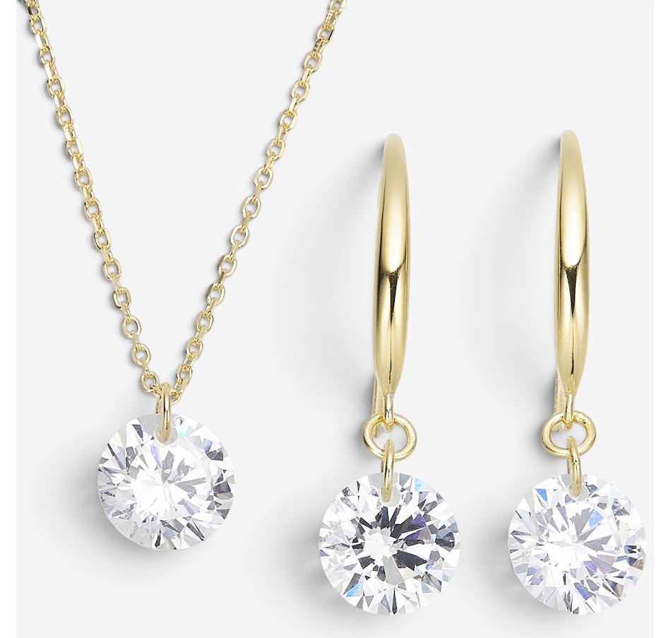 Image 116510_GPRND.jpg, Product 116-510 / Price $119.99, Diamonelle Sterling Silver Pendant & Earrings Set from Diamonelle on TSC.ca's Jewellery department