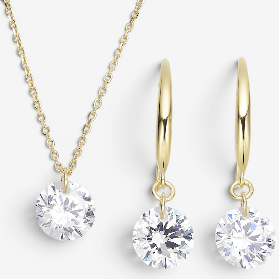 Image 116510_GPRND.jpg, Product 116-510 / Price $129.99, Diamonelle Sterling Silver Pendant & Earrings Set from Diamonelle on TSC.ca's Jewellery department