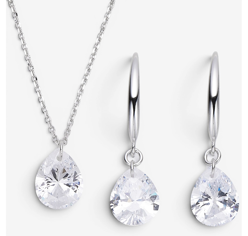 Image 116510_RHPR.jpg, Product 116-510 / Price $119.99, Diamonelle Sterling Silver Pendant & Earrings Set from Diamonelle on TSC.ca's Jewellery department